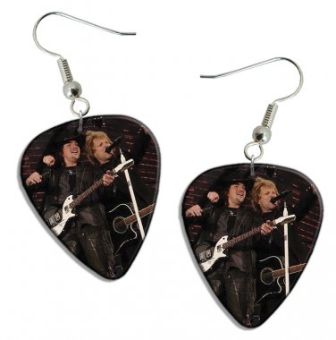 Jon Bon Jovi Guitar Pick Plectrum Playable Earrings Licensed Live Performance A