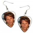 Jon Bon Jovi Guitar Pick Plectrum Playable Earrings Licensed Live Performance B