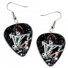 Kiss Gene Simmons Guitar Pick Plectrum Playable Earrings Licensed Live Performance A