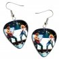 Megadeth Dave Mustaine Guitar Pick Plectrum Playable Earrings Licensed Live Performance A
