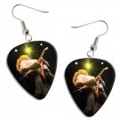 Megadeth Dave Mustaine Guitar Pick Plectrum Playable Earrings Licensed Live Performance B