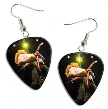 Megadeth Dave Mustaine Guitar Pick Plectrum Playable Earrings Licensed Live Performance B