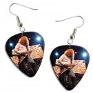 Megadeth Dave Mustaine Guitar Pick Plectrum Playable Earrings Licensed Live Performance C