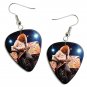 Megadeth Dave Mustaine Guitar Pick Plectrum Playable Earrings Licensed Live Performance C