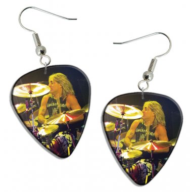 Motorhead Lemmy Guitar Pick Plectrum Playable Earrings Licensed Live Performance C