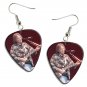 Neil Young Guitar Pick Plectrum Playable Earrings Licensed Live Performance A