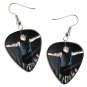 Nine Inch Nails Trent Reznor Guitar Pick Plectrum Playable Earrings Licensed Live Performance C