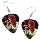Paramore Hayley Williams Guitar Pick Plectrum Playable Earrings Licensed Live Performance C