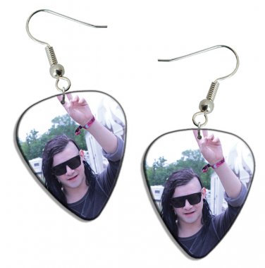 Skrillex Guitar Pick Plectrum Playable Earrings Licensed Live Performance B