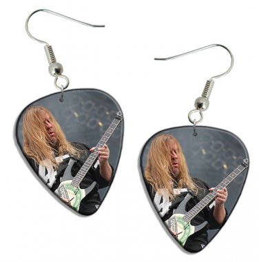 Slayer Guitar Pick Plectrum Playable Earrings Licensed Live Performance A