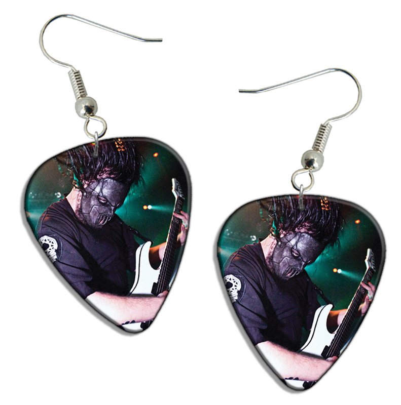 Slipknot Guitar Pick Plectrum Playable Earrings Licensed Live Performance A