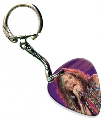 Aerosmith Steven Tyler Guitar Pick Plectrum Playable Key Ring Licensed Live Performance C