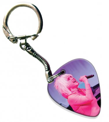 Blondie Guitar Pick Plectrum Playable Key Ring Licensed Live Performance B