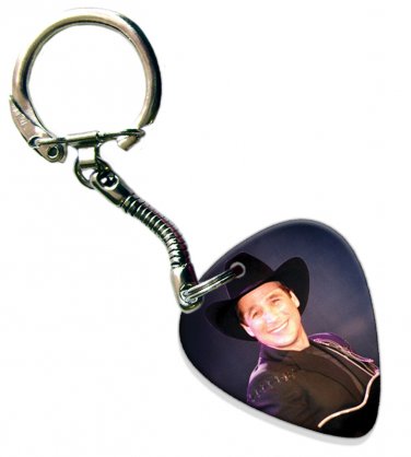 Clint Black Guitar Pick Plectrum Playable Key Ring Licensed Live Performance C