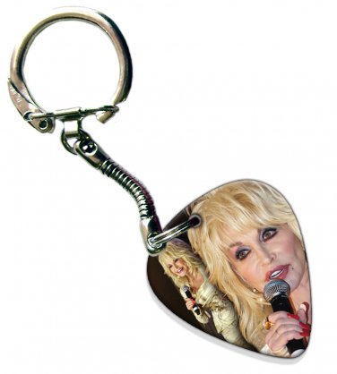 Dolly Parton Guitar Pick Plectrum Playable Key Ring Licensed Live Performance B