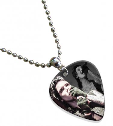 Black Veil Brides Andy Biersack Guitar Pick Plectrum Chain Playable Necklace Licensed Live Performan