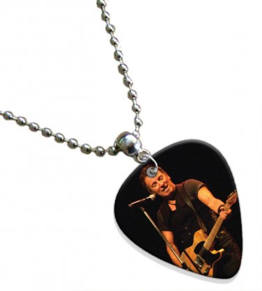 Bruce Springsteen Guitar Pick Plectrum Chain Playable Necklace Licensed Live Performance C