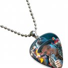 Bruno Mars Guitar Pick Plectrum Chain Playable Necklace Licensed Live Performance C