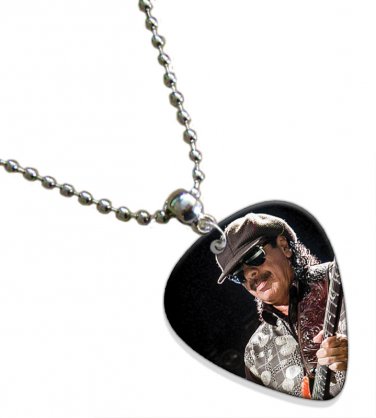 Carlos Santana Guitar Pick Plectrum Chain Playable Necklace Licensed Live Performance B
