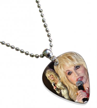 Dolly Parton Guitar Pick Plectrum Chain Playable Necklace Licensed Live Performance B