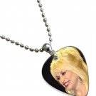 Dolly Parton Guitar Pick Plectrum Chain Playable Necklace Licensed Live Performance C
