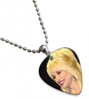 Dolly Parton Guitar Pick Plectrum Chain Playable Necklace Licensed Live Performance C