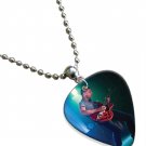 Fun Guitar Pick Plectrum Chain Playable Necklace Licensed Live Performance A