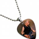 Green Day Guitar Pick Plectrum Chain Playable Necklace Licensed Live Performance A