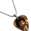 Jimi Hendrix Guitar Pick Plectrum Chain Playable Necklace Licensed Live Performance B