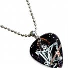 Kiss Gene Simmons Guitar Pick Plectrum Chain Playable Necklace Licensed Live Performance A