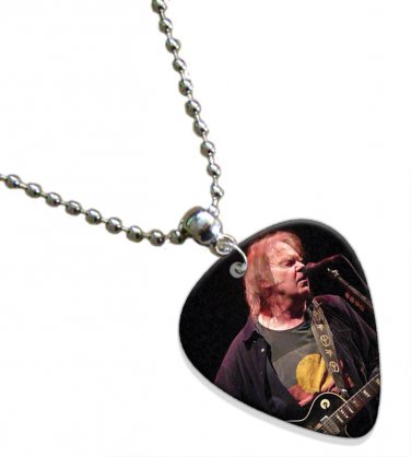 Neil Young Guitar Pick Plectrum Chain Playable Necklace Licensed Live Performance B
