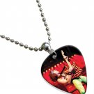 Steel Panther Michael Starr Guitar Pick Plectrum Chain Playable Necklace Licensed Live Performance B
