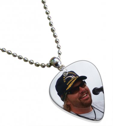Toby Keith Guitar Pick Plectrum Chain Playable Necklace Licensed Live Performance A