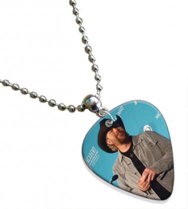 Toby Keith Guitar Pick Plectrum Chain Playable Necklace Licensed Live Performance C