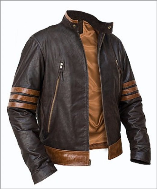 Fashion Leather Jacket Inspired from Hugh Jackman X Men Wolverine Biker ...