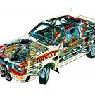 1981 Audi Quattro see-through - Rally Car Photo Print