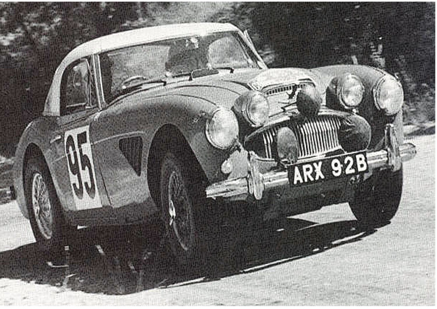 Pat Moss-Ann Wisdom Works Austin Healey 3.0 at 1960 Coupe des Alpes - Rally Car Photo Print