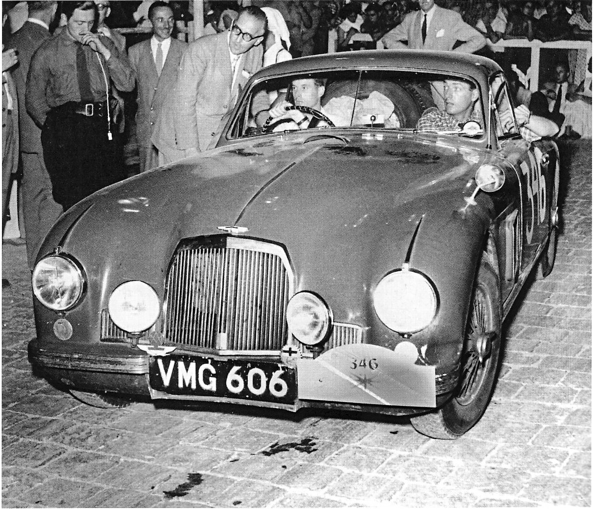Godsall Aston Martin DB2 at 1952 Coupe des Alpes - Rally Car Photo Print