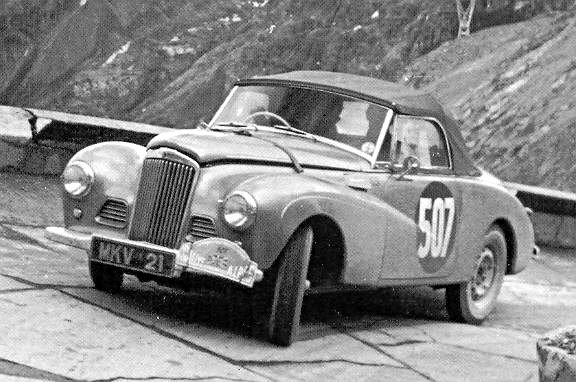 Stirling Moss-John Cutts Sumbeam Alpine 1953 Coupe des Alpes - Rally Car Photo Print