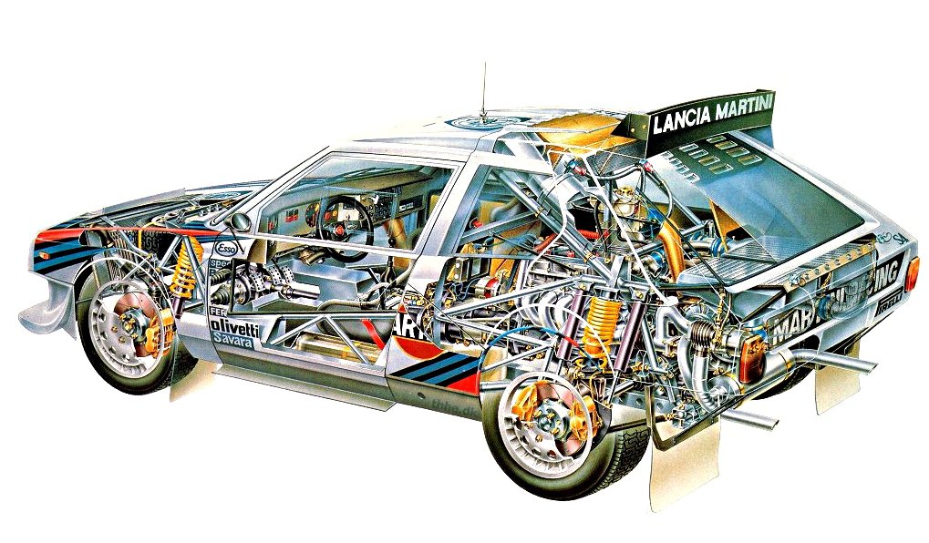 Lancia Delta S4 See-Through - Rally Car Photo Print