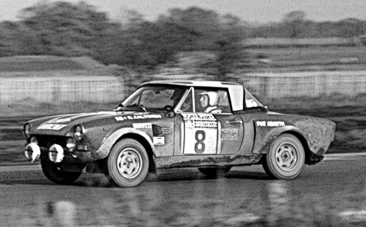 Rauno Aaltonen Fiat 124 Abarth Lombard R.A.C. Rally 1974 - Rally Car Photo Print