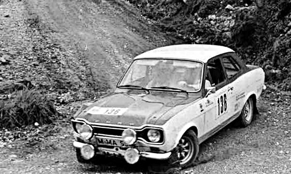 Humpert's Escort 1300 GT at 1974 San Martino Rally - Rally Car Photo Print