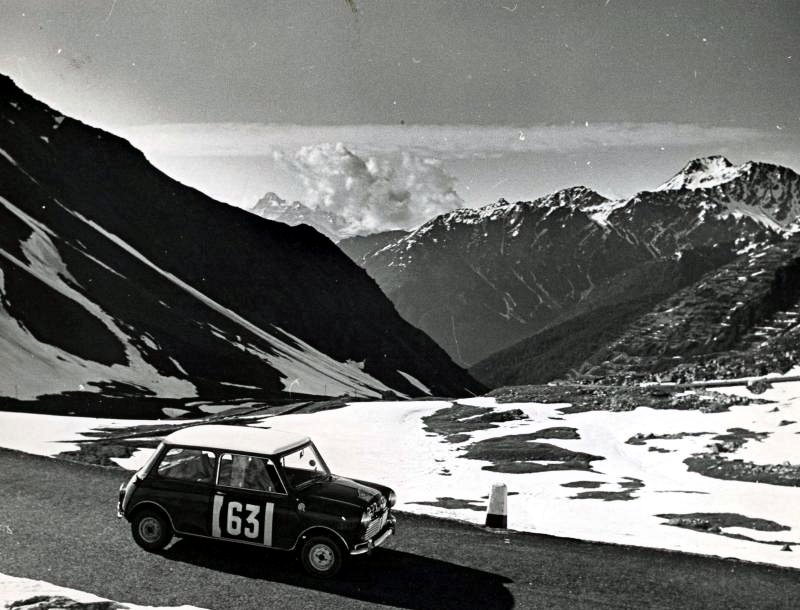 Aaltonen-Ambrose Mini Cooper S 1963 Coupe des Alpes - Rally Car Photo Print