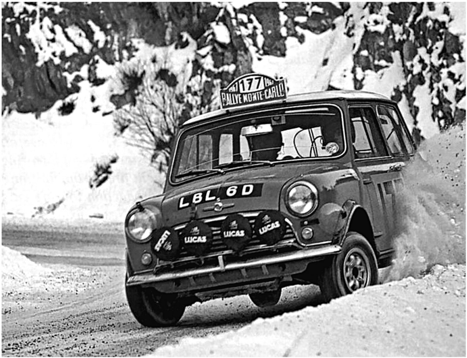 Aaltonen-Liddon Mini Cooper S 1967 Monte-Carlo Winners - Rally Car Photo Print