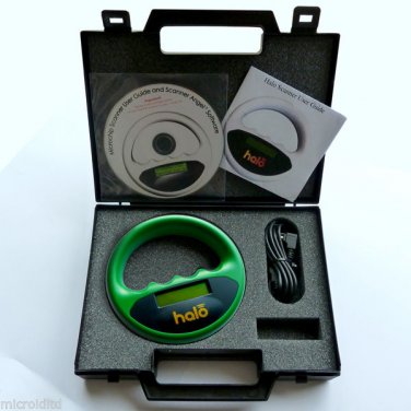 PET ANIMAL AWARD WINNING MICROCHIP SCANNER (GREEN) + TEST CHIP Reads MID06CG