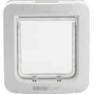 Microchip SureFlap Pet Door for Large Cats and Small Dogs in Brown & White