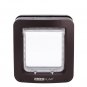 LARGE CAT & SMALL DOG MICROCHIP DOOR + free collar chip BROWN
