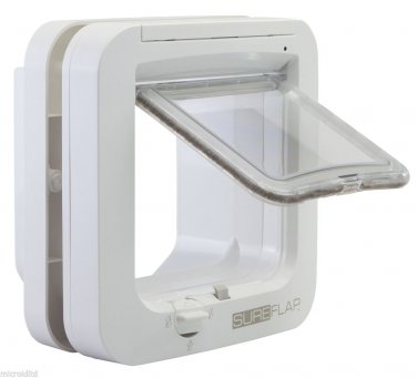 Sureflap Microchip Cat Flap in Brown or White