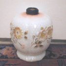 Early Milk Glass Oil Lamp  Diamond Pattern Fostoria