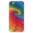 Free Shipping Colorful Round Dots Vorte Aluminium Plastic Hard Back Cover Case for iPhone 4/4S